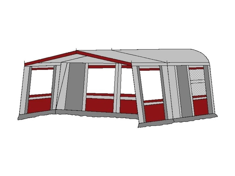 Hele Luifel Voor Voortent Aanritsbaar De Vaart Lux Serie Bordeaux 2 Hele Luifel Voor Voortent Aanritsbaar De Vaart Lux Serie Bordeaux - Afbeelding 2