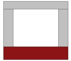 Te Velde Zijwand Voor Luifel 200 Cm 5 Kleuren -Tevelde tevelde caravan luifel zijwand 200 bordo9