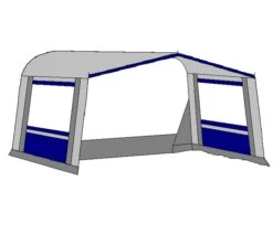 Te Velde Luifel Lux 240 Cm. Blauw